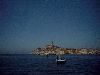 Rovinj > Impressionen > Blick auf Altstadt und Hafen vom Boot