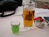 ESSEN > Rovinj > Skver da Mario - schönes Pivo mit 8 cl grünem Grappa vom Haus