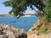 Porec - Lanterna Strandblick auf Novigradbucht