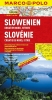 LANDKARTE > Länderkarte Slowenien mit Istrien und Nordkroatien
