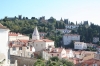 PIRAN > Stadtmauer und Glockenturmspitze Sv Franciska