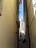 PIRAN > Gasse Bolinska mit Glockenturmblick