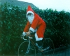 Weihnachtsmann Rennrad