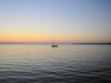 Istrien: POREC >Boot im Sonnenuntergang