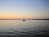 Istrien: POREC >Boot im Sonnenuntergang