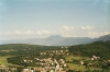 LABIN > Alt-Labin > Blick über Podlabin zum Ucka-Gebirge