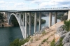 A1 > Autobahnrestaurant Krka > Blick auf Skradin