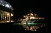 PULA > Yacht bei Nacht in der ACI-Marina