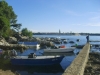 POREC > kleiner Fischerhafen mit Blick auf Porec