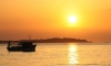 FAZANA > Boot im Sonnenuntergang