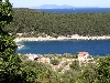 Otok KORCULA > Bucht Tankarica und Blick auf Vis