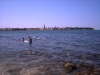 POREC > Strand in Borik mit Skyline