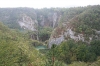 NATIONALPARK PLITVICER SEEN > Veliki slap > Panoramablick im Regen