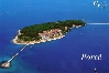 POREC > Otok Sveti Nikola > Luftaufnahme auf postkarte