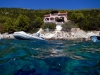 Dalmatien: KARBUNI auf Korcula > Schlauchboot im Wasser