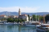 Dalmatien: SPLIT > Altstadtskyline mit Hafen