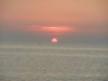 Istrien: FAZANA > Fischerboot im Sonnenuntergang