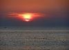 Istrien: FAZANA > Sonnenuntergang hinter Abendwolken