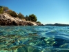 KARBUNI auf Korcula: Im Meer