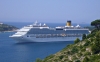 Dalmatien>Ein Kreuzfahrtschiff bei Dubrovnik