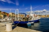Istrien: Rovinj > Fischerboot im Hafen