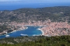 Dalmatien: INSEL KORCULA > Blick vom Hum auf Vela Luka