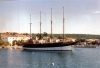 Kvarner: MALINSKA/Krk > Viermaster im Hafen 1989