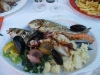 Istrien: Premantura>lecker Fischplatte
