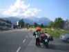 Motorradfahrt nach Liznjan über die Alpen