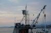 Dalmatien: PAG > Fischerboot mit Ausguck
