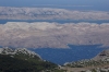 Kvarner: OSTARSKIJSKE VRATA > Blick auf die kahlen Berge der Insel  Pag