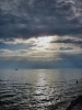 Istrien: POREC > Abendlicher Wolkenhimmel über dem Meer
