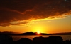 Dalmatien>Sonnenaufgang mit Wolken in Kastel Stafilic