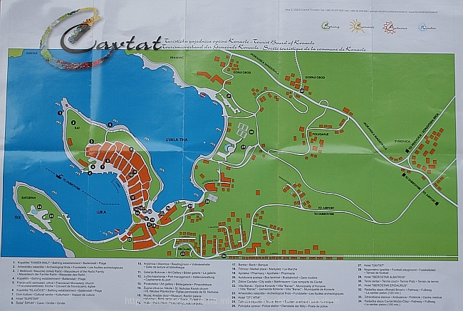 CAVTAT > 0-Cityplan der Tourismusbehoerde Cavtat