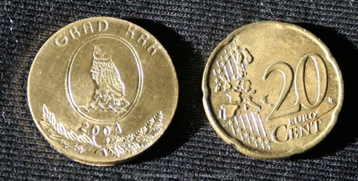 Krk > Souvenir und 20Cent Münze