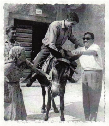 Punat, ich am Esel 1963