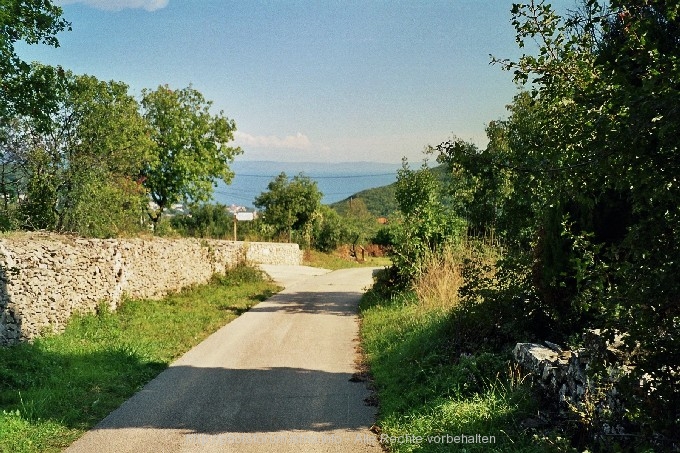 LABIN > Wanderweg nach Rabac > Anfang