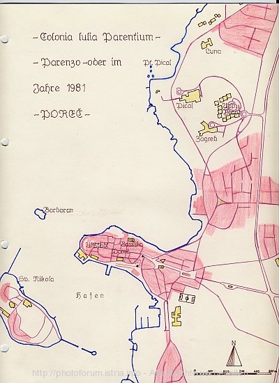 POREC > Lageplan Pical zur Stadt