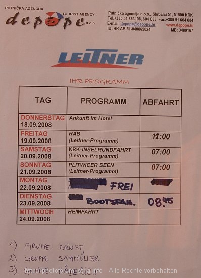 LEITNER-REISEN2008 > Preisbrecher Nr 1 > Agentur depope - Programm