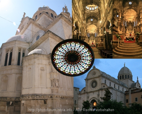 SIBENIK > Collage der Kathedrale Sv. Jakov
