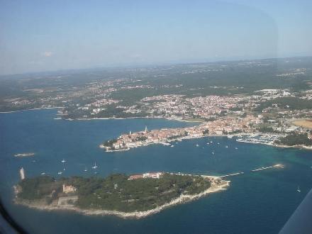 POREC > Altstadt und Otok Sveti Nikola > Luftaufnahme
