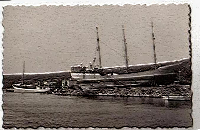 Kvarner: PUNAT auf Krk > Hafen im Jahre 1963