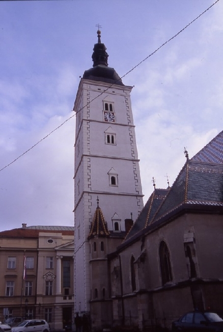 Zagreb > Gradec > Kirche Sveti Marko - Kirchturm