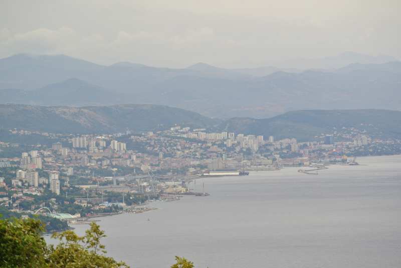 Istrien: RIJEKA > Ausblick auf die Stadt