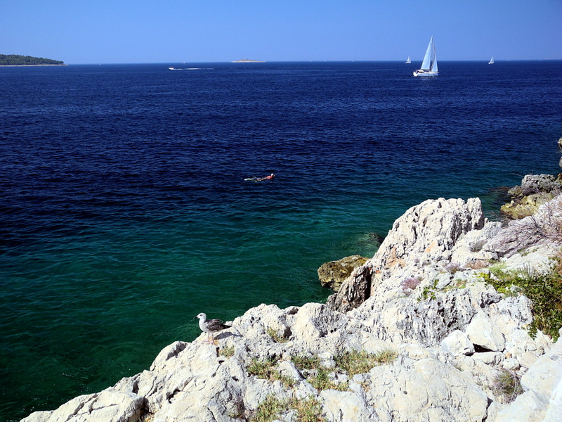 Dalmatien: PRIMOSTEN > Blick aufs Meer