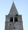 POREC > Euphrasius-Basilika > Fassadenkletterer am Glockenturm
