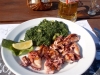 Tintenfisch mit Mangold