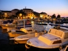 Dalmatien: VELA LUKA auf Insel Korcula > Hafen am Abend