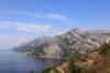 Dalmatien: BRELA > Blick von der Küstenstraße