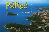 POREC > Luftaufnahme auf Postkarte > Altstadt bis Plava laguna
